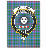 Pitcairn Hunting Tartan Crest Area Rug